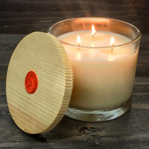 Cassia 3-Wick Glass Candle - Cellar Door Candles