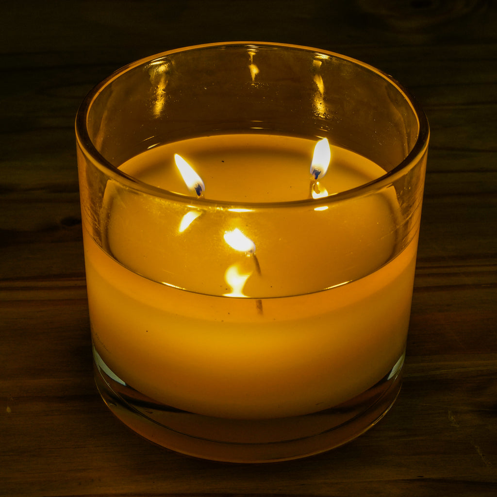 Cassia 3-Wick Glass Candle - Cellar Door Candles
