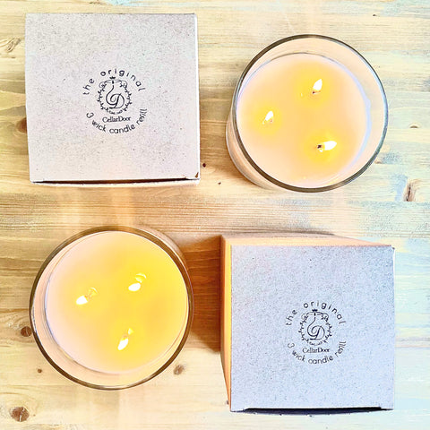 Two 3 Wick Glass Candle Refills Monthly Subscription